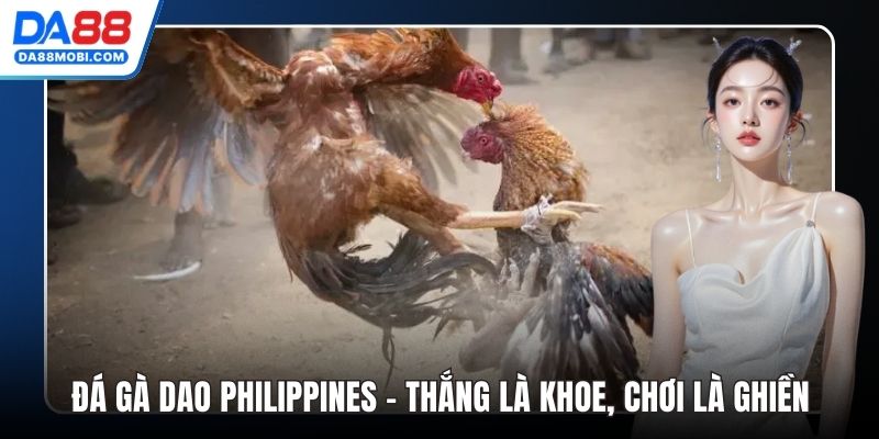 Đá Gà Dao Philippines - Thắng Là Khoe, Chơi Là Ghiền